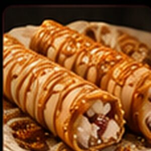 Peach Cobbler Cheesecake Egg Rolls — 2 Pack